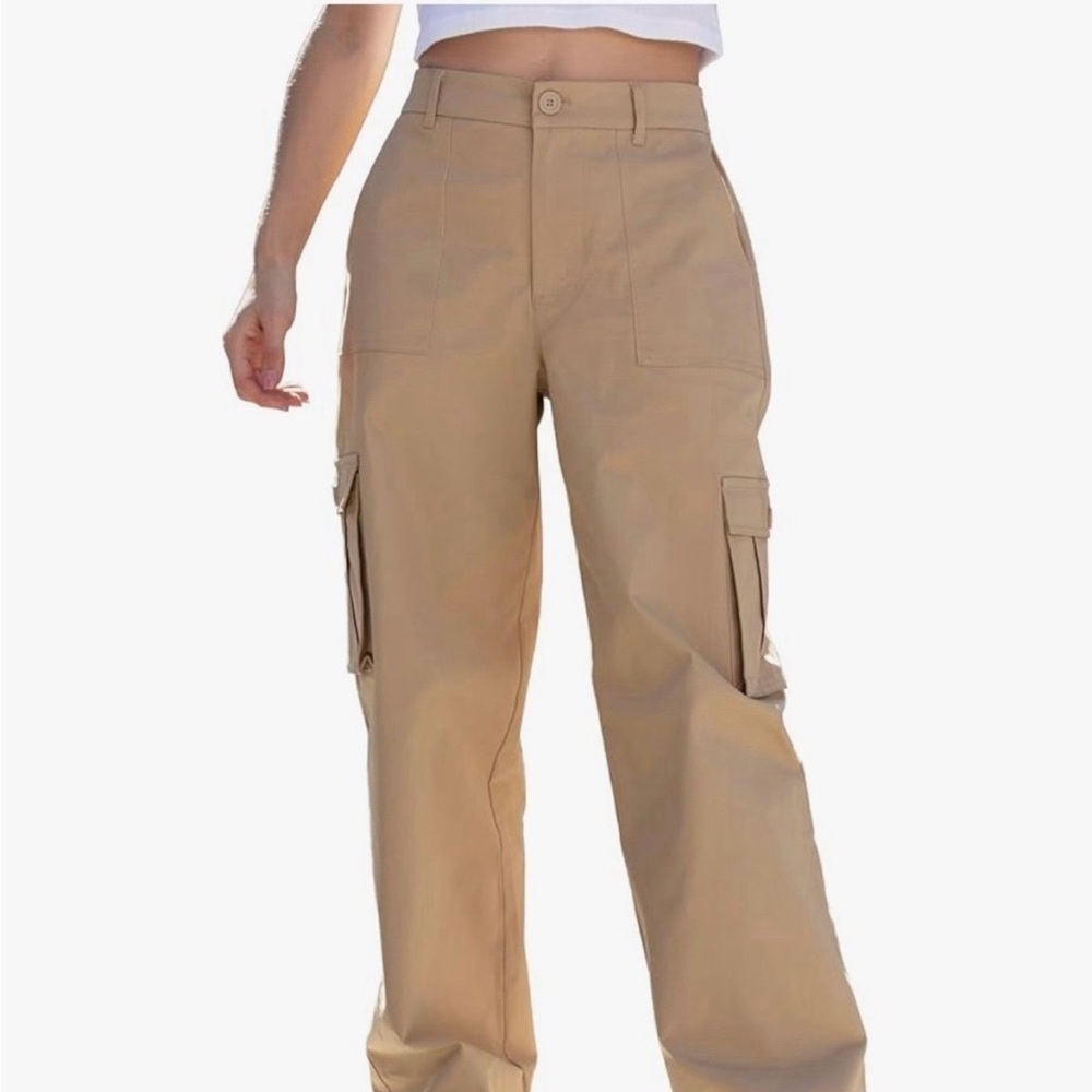 Women's Tan Cargo Pants